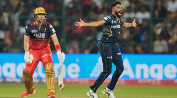 RCB vs GT Mohammed Siraj IPL 2025 Bengaluru Chinnaswamy Stadium Tamil News 