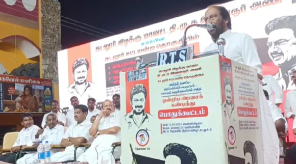 Tiruchi N Siva Speech at Cuddalore DMK Meeting AIADMK BJP Tamil News 