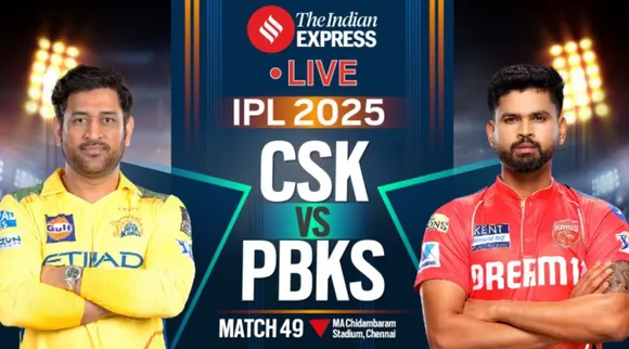 CSK vs PBKS LIVE cricket score updates 2025 IPL 49th match Chennai Super Kings vs Punjab Kings MA Chidambaram Stadium Chennai MS Dhoni Shreyas Iyer Tamil News  