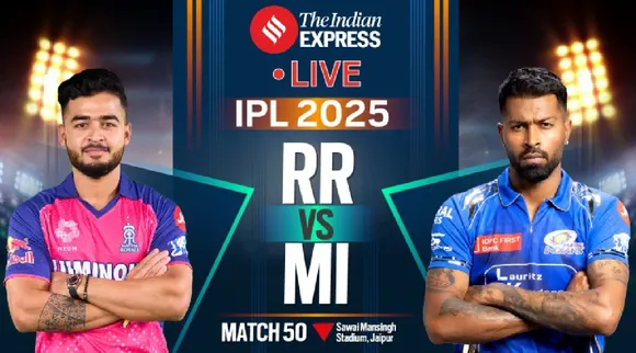 RR vs MI LIVE Cricket Score 2025 IPL 50th Match updates Rajasthan Royals vs Mumbai Indians Jaipur Hardik Pandya Sanju Samson Tamil News