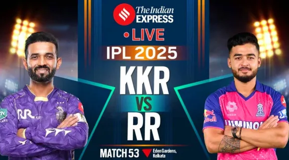 KKR vs RR LIVE Cricket Score