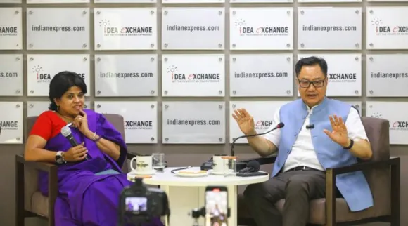 Kiren Rijiju at Idea Exchange