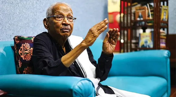 K Veeramani protest
