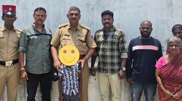 Sivagangai kid over phone asking for chocolate panipuri Puducherry police visit  boys house in person to warn Tamil News