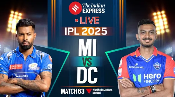 MI vs DC LIVE Cricket Score IPL 2025 today 63rd match Mumbai Indians vs Delhi Capitals Tamil News 
