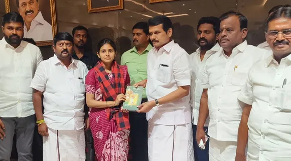 coimbatore TVK Vaishnavi join DMK Senthil Balaji Tamil News