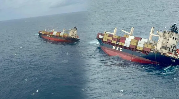 Container Ship In Kochi