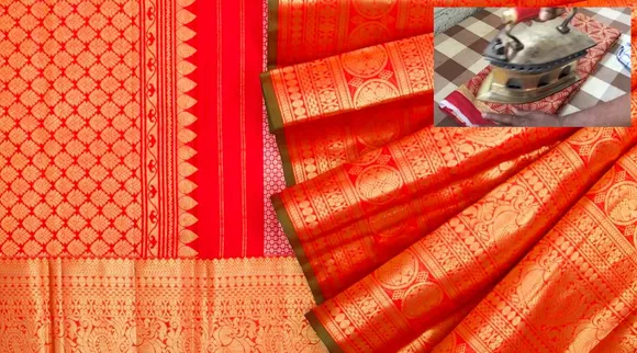 easily iron a cotton saree