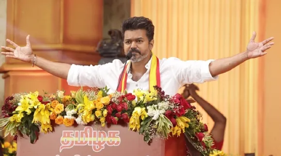TVK leader Vijay attack on TN Police CM MK Stalin in Vyasarpadi huts gutted fire incident Tamil News