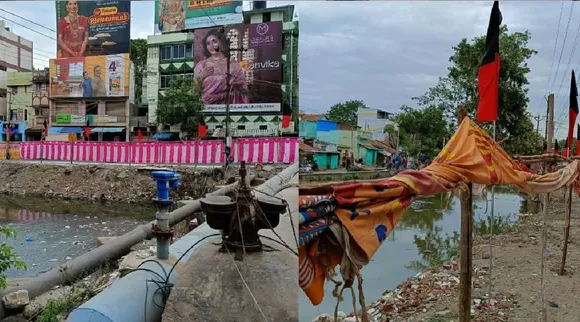TN CM MK Stalin visit  Madurai Collector explains on sewer canal was covered with cloth Tamil News