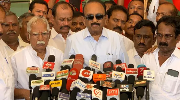 Vaiko support Kamal Haasan Kannada language row Coimbatore press meet Tamil News 