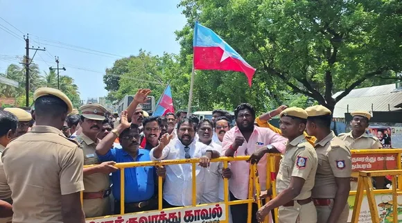 chidambaram vck protest