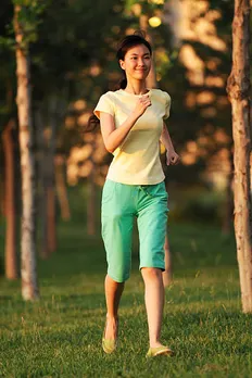 walking on grass