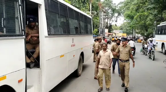 Coimbatore contract sanitary workers 5th day strike arrested Tamil News 