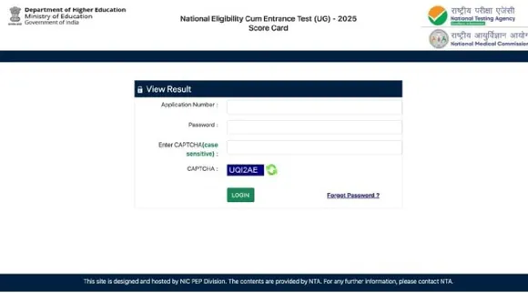 NEET UG Result 2025 Declared NTA Nic in cut off air list Tamil News 