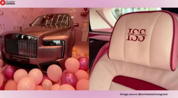 Custom made pink Rolls Royce