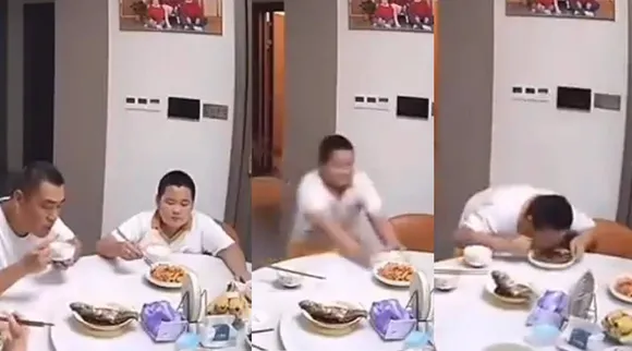Chinese boy runs