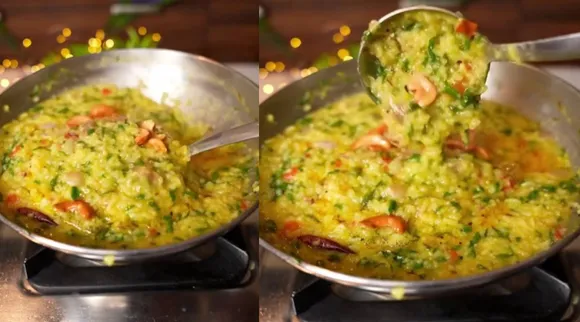 palak dal rice