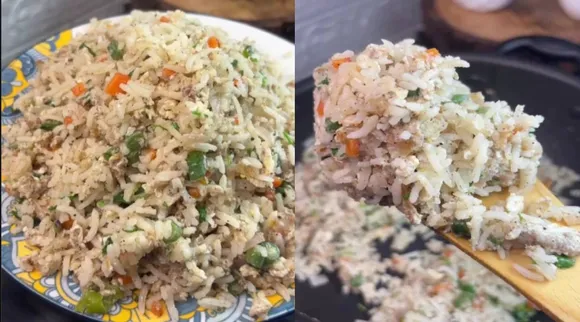 egg pepper rice