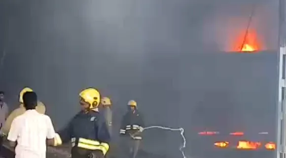 Train fire