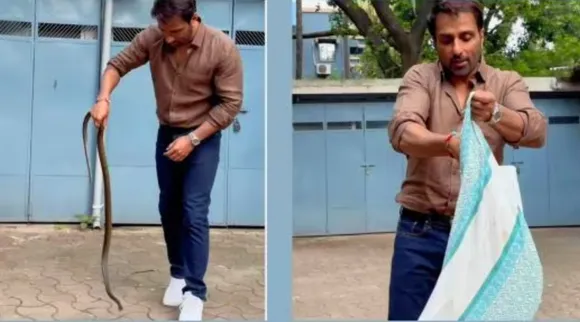 Sonu Sood rescues snake