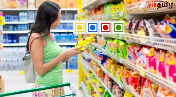 food packets colour codes in india