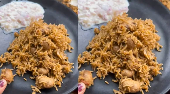 Mushroom briyani