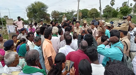 trichy waqf farmer protest