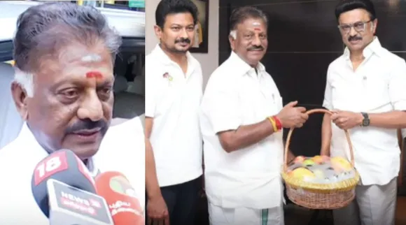 O Panneerselvam after meeting with DMK TN CM MK Stalin Tamil News