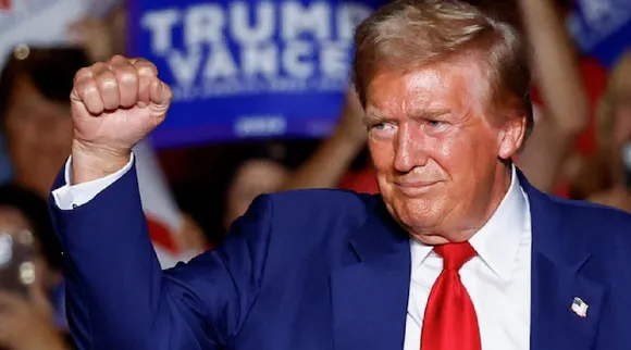 trump hand fist