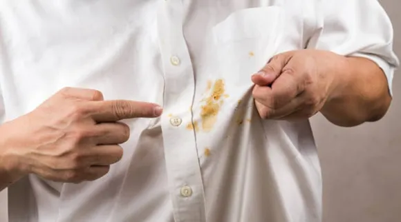 stained shirt