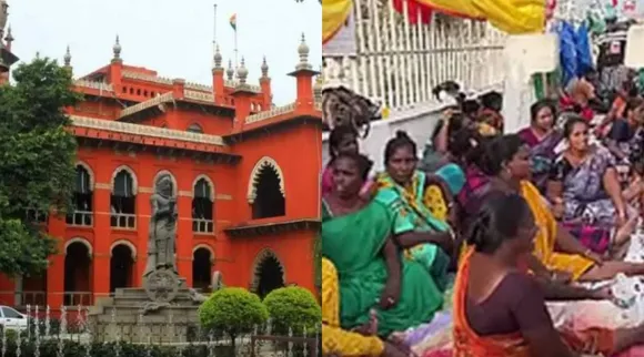 chennai hc sanitary worker protest