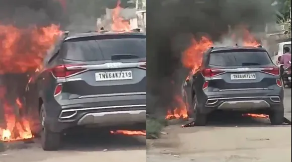 car fire accident