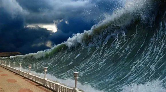 Mega ocean wave