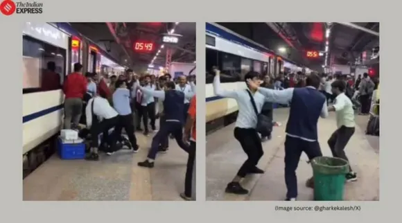 IRCTC staff punches
