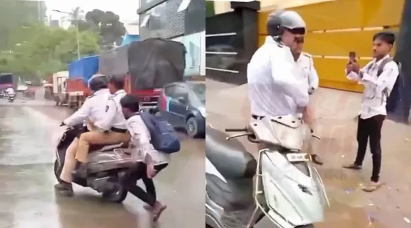 youth chasing traffic police 2