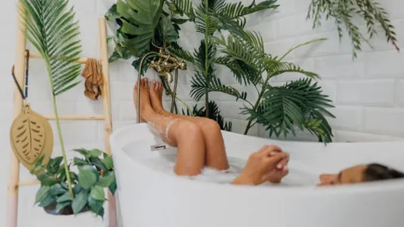 plants in bathroom