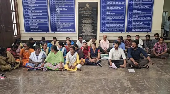 Coimbatore Revenue Department officials wait strike at collector office Tamil News 