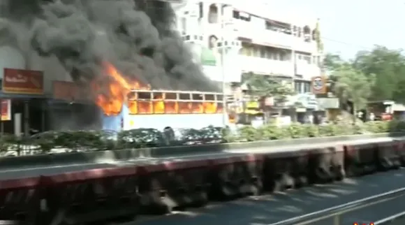 bus fire