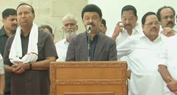 Stalin chennai press meet