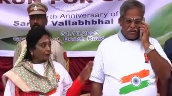 Speaker Selvam spoke on his cell phone