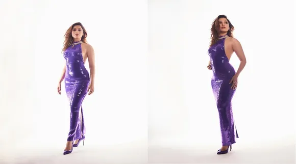 Tamannah violet gown