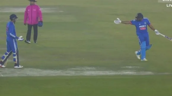 Video Rohit Sharma left fuming at Shubman Gill after getting run out for duck on T20 comeback IND vs AFG Tamil News 