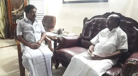 AIADMK CV Shanmugam meeting with PMK Ramadoss amid alliance talks Tamil News 