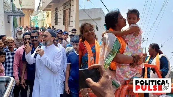 Owaisi frontrunner still but on his turf a new face emerges as best bet to upstage AIMIM BJPs Madhavi Latha