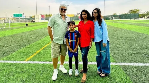 Ajith Shalini With Child