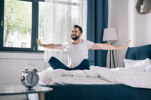 waking up