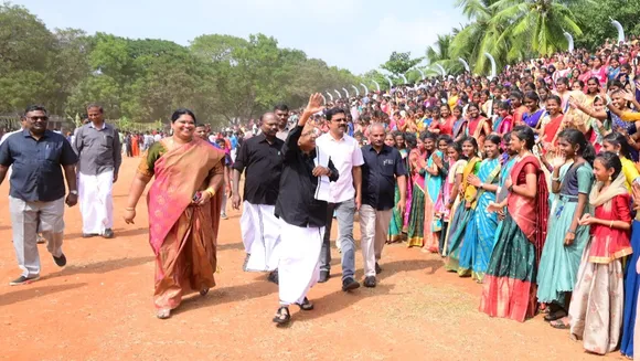 Dravidar Kazhagam president K Veeramani asked whether Raman is a Bharatiya Janata Party candidate