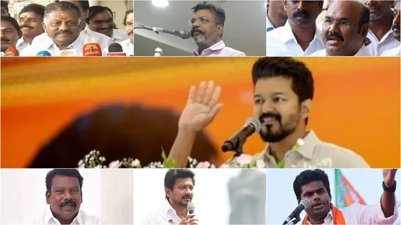 vijay leaders reactions