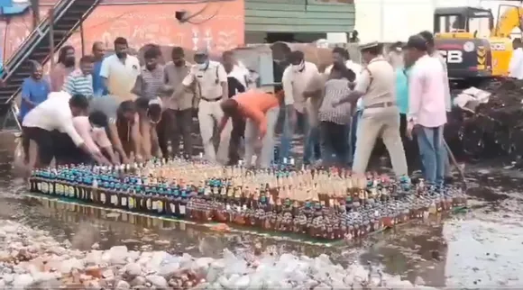 liquor bottles
